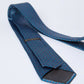 Dalydress men's blue patterned tie with subtle red and blue design on white background