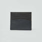 Dalydress men's black leather card holder with minimalist design on white background