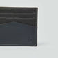 Dalydress black leather men's card holder with embossed logo and multiple slots