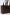 Close-up of brown leather tote bag with double handles and knotted detail on side