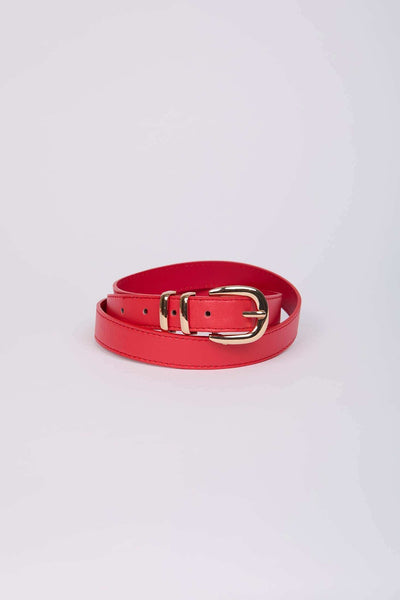 Women Belt - Red