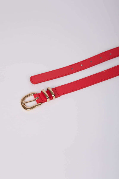 Women Belt - Red