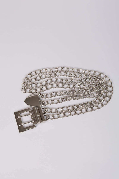 Women Belt - Silver