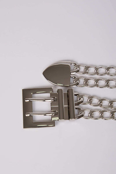 Women Belt - Silver