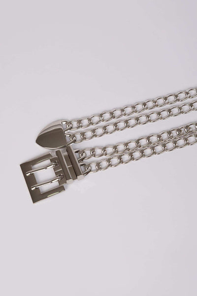 Women Belt - Silver