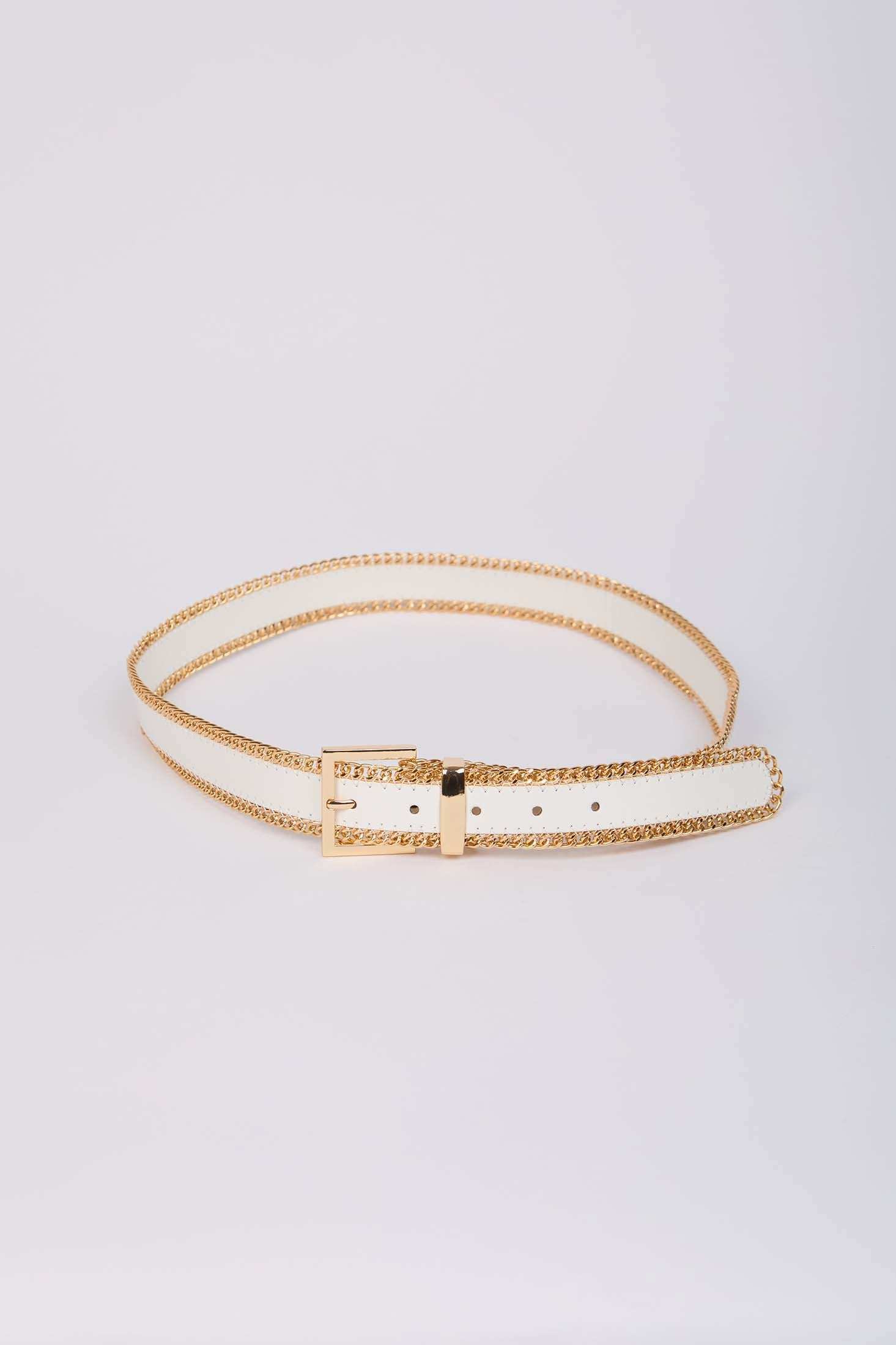 Women Belt - White