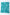 Teal and light blue square scarf with bold leaf print pattern on white background