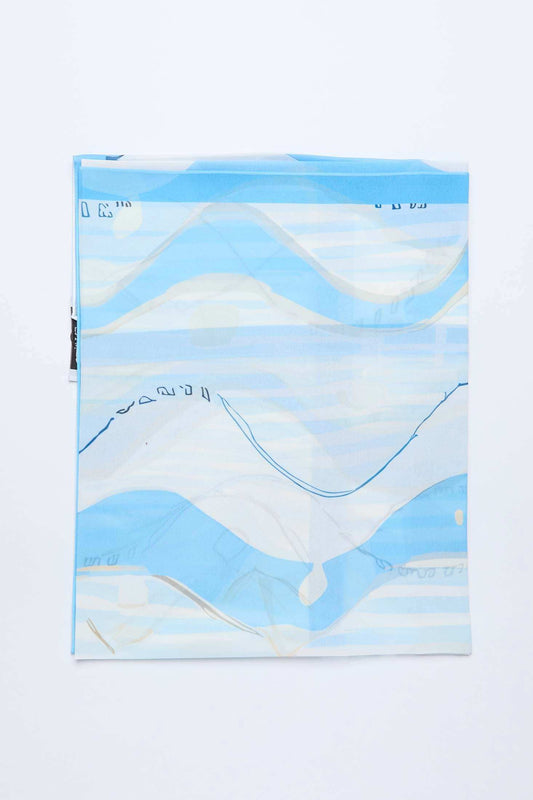 وشاح نسائي - أزرق