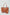 Dalydress brown leather tote bag with detachable zip pouch, minimalist design, on white background