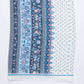 Dalydress women's scarf with blue, pink, and white geometric and floral patterns