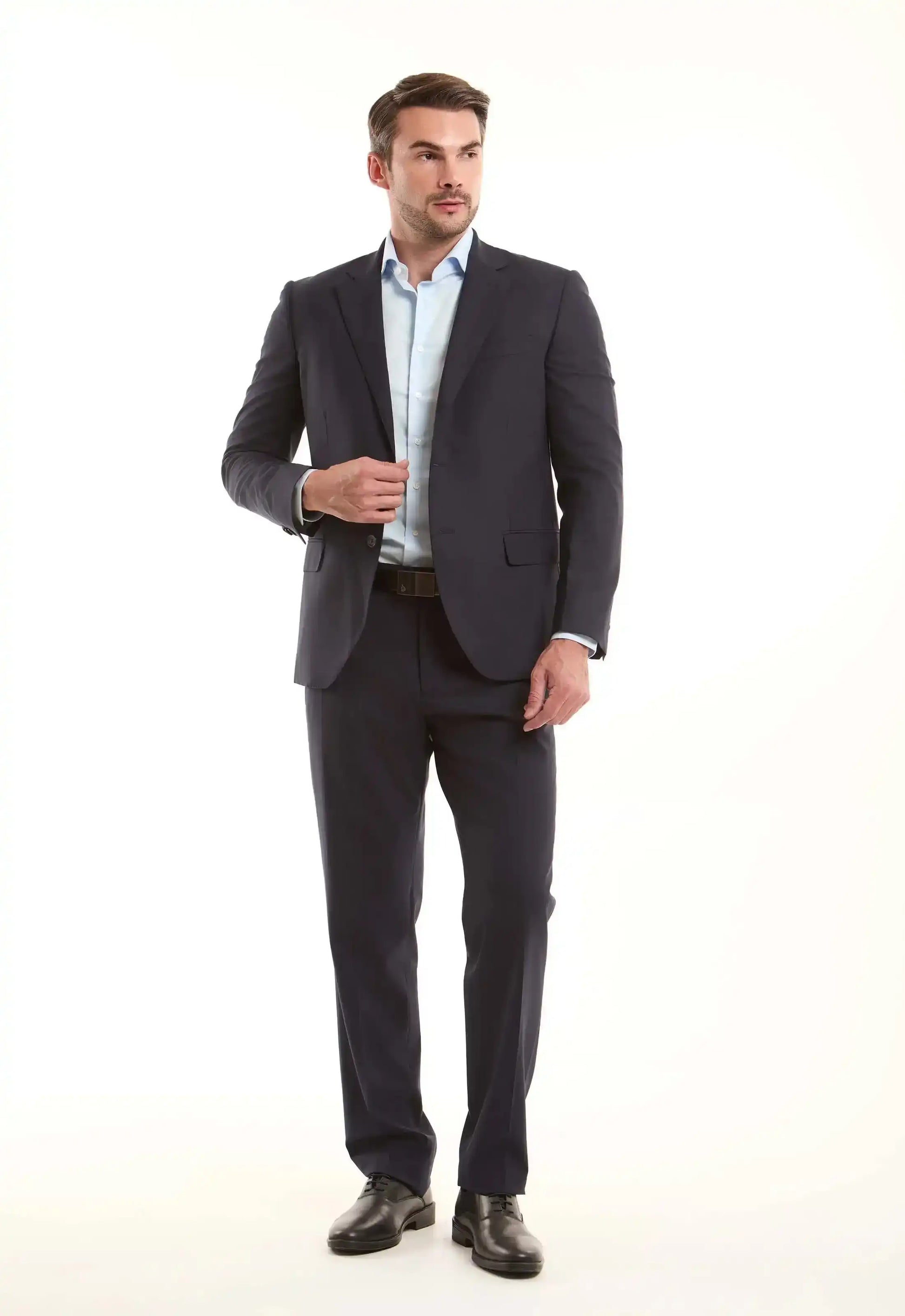 Tailored Wool-Blend Suit Jacket