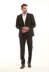 Tailored Wool-Blend Suit Jacket