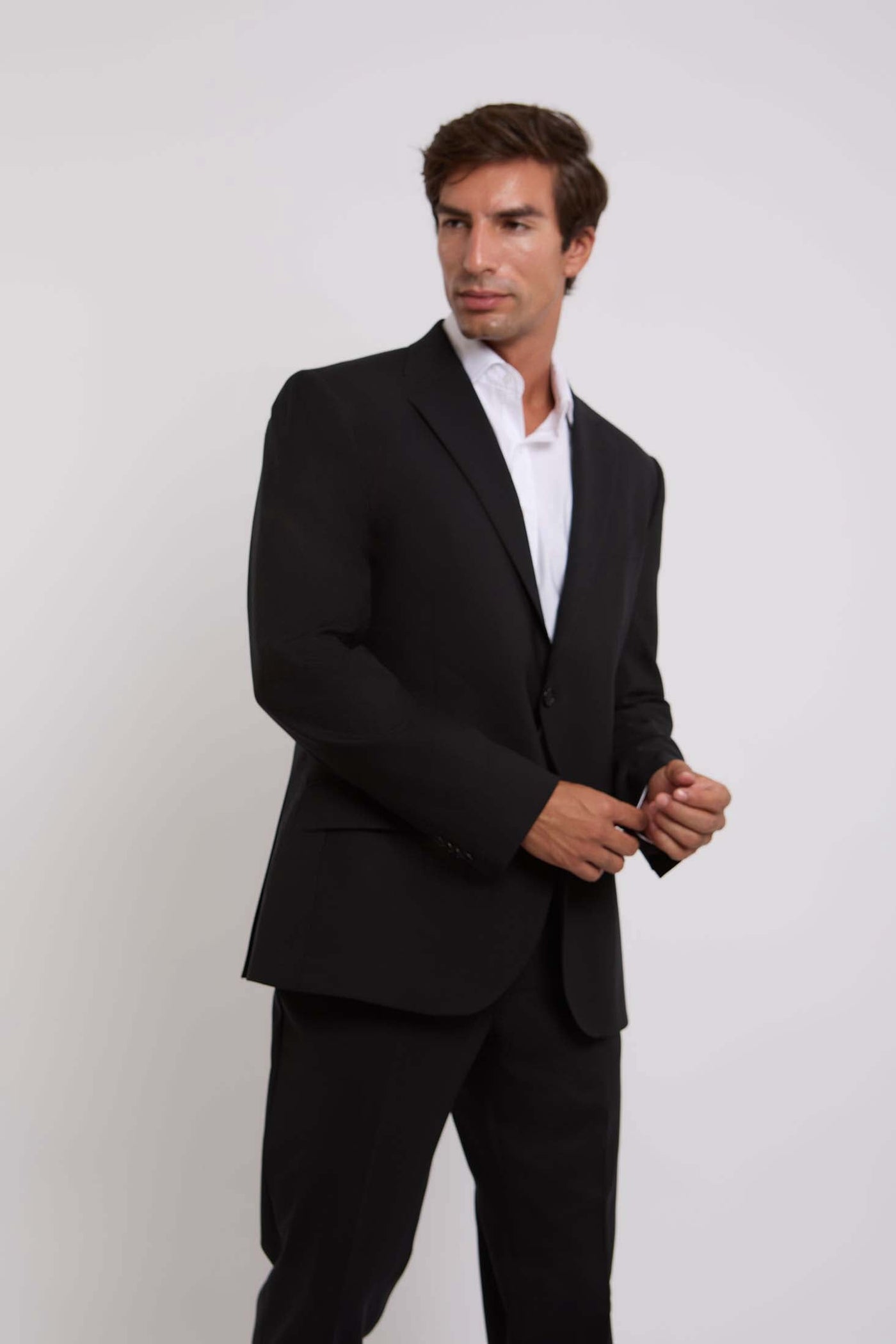 Men Regular Fit Suit Jacket - Black