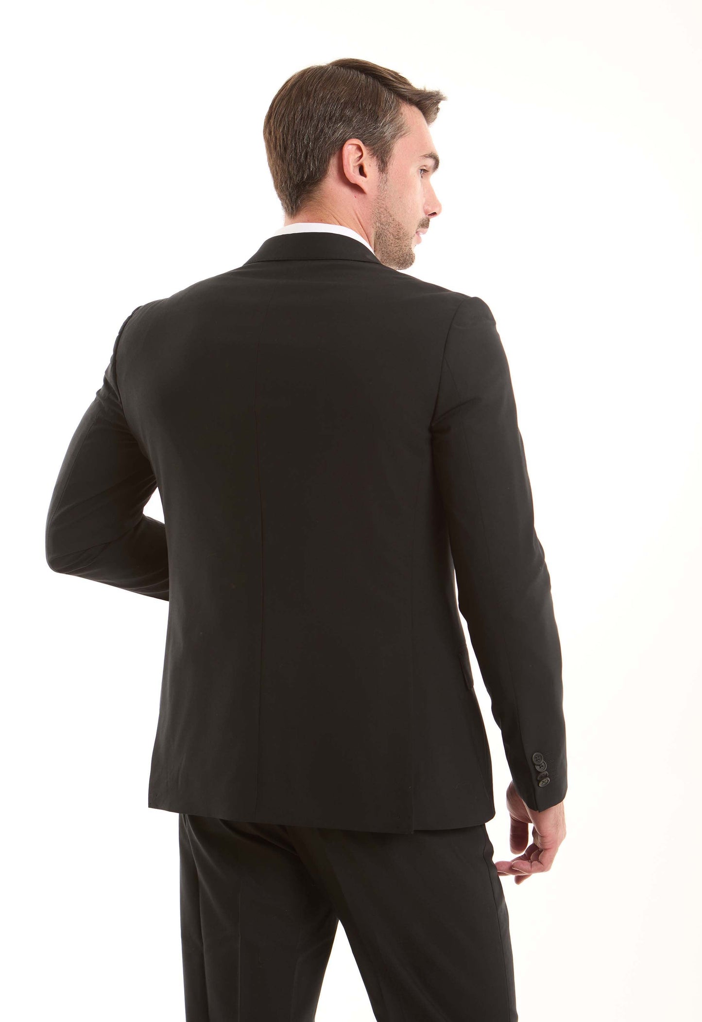 Tailored Wool-Blend Suit Jacket