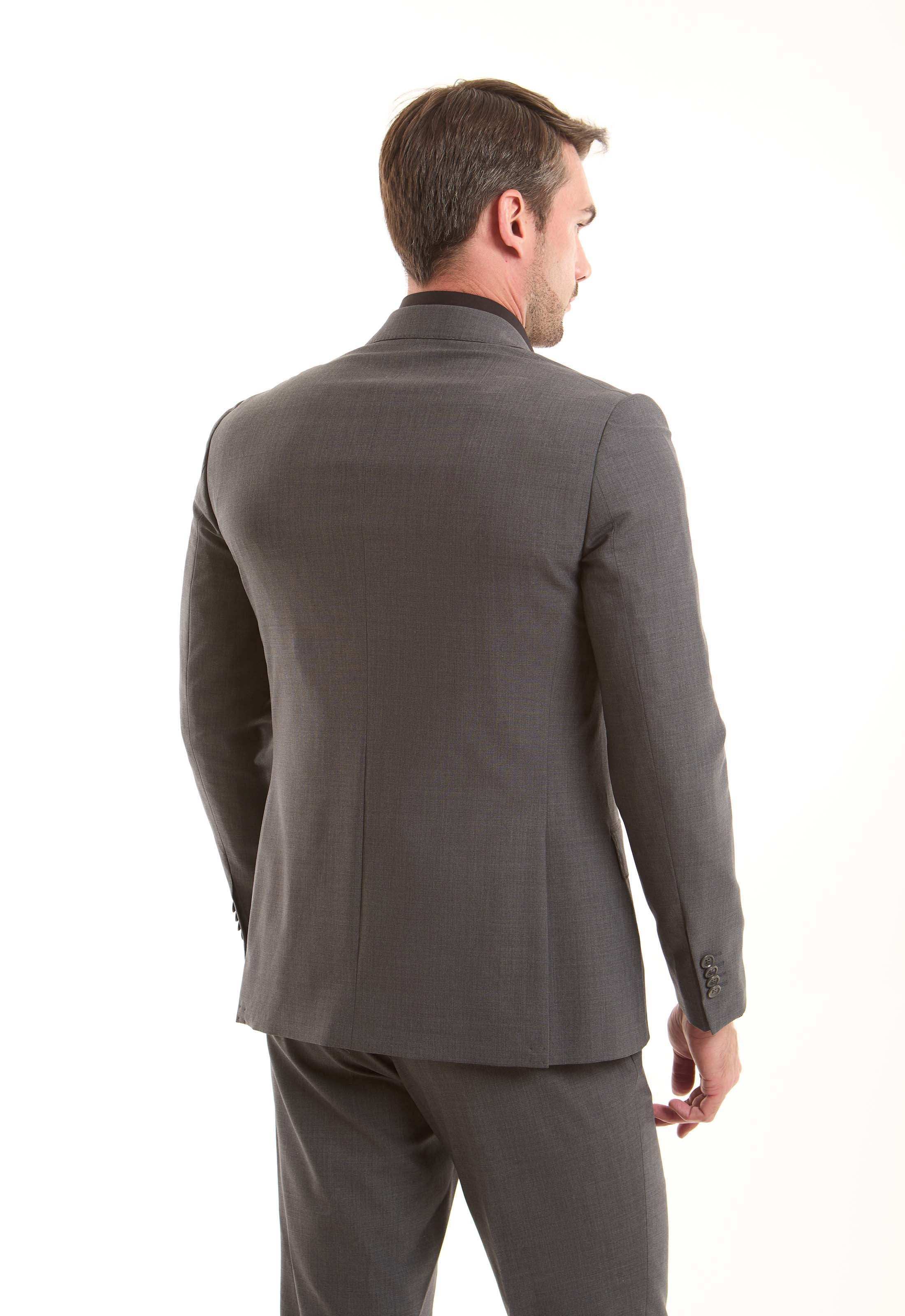 Tailored Wool-Blend Suit Jacket