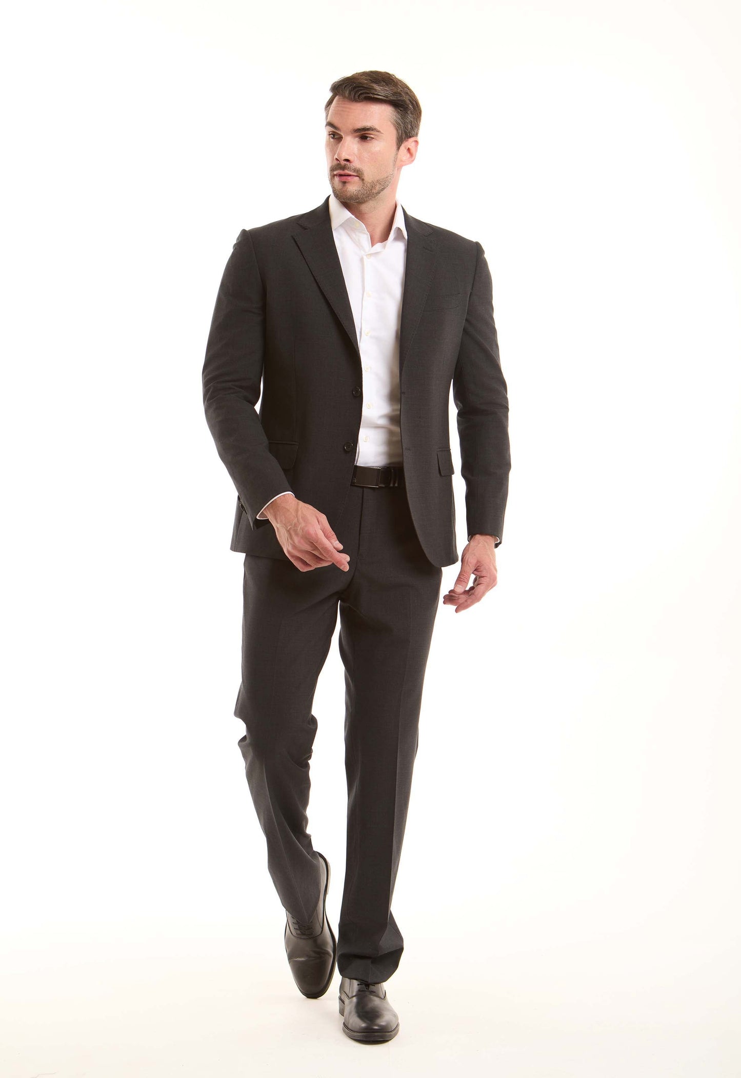 Tailored Wool-Blend Suit Jacket