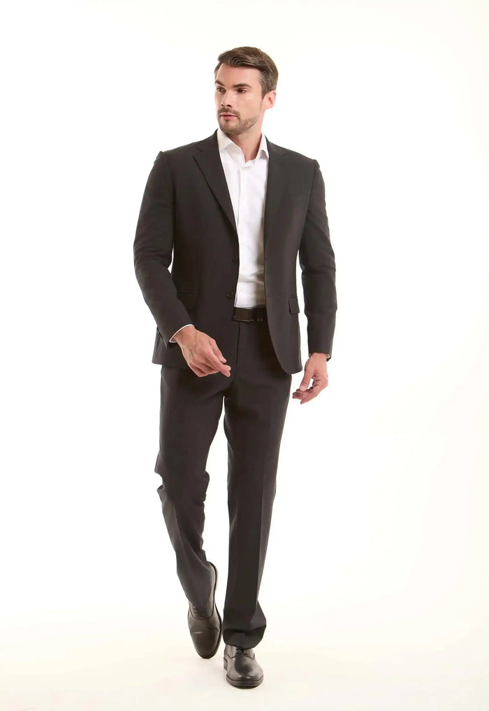 Tailored-Fit Wool-Blend Suit Jacket