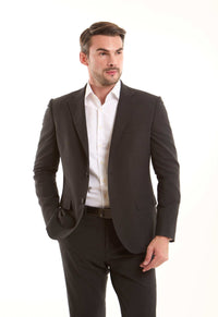 Tailored-Fit Wool-Blend Suit Jacket