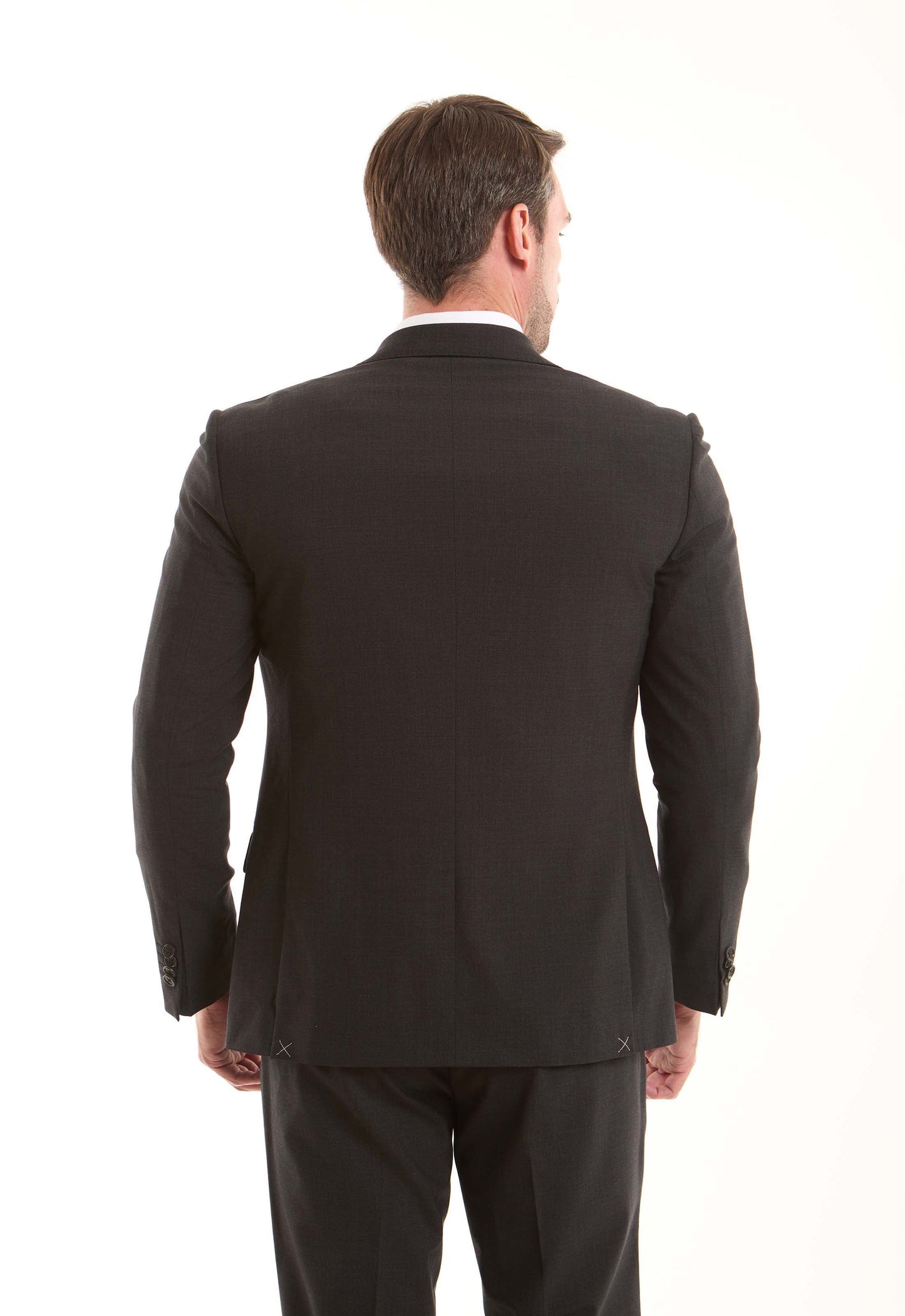 Tailored Wool-Blend Suit Jacket