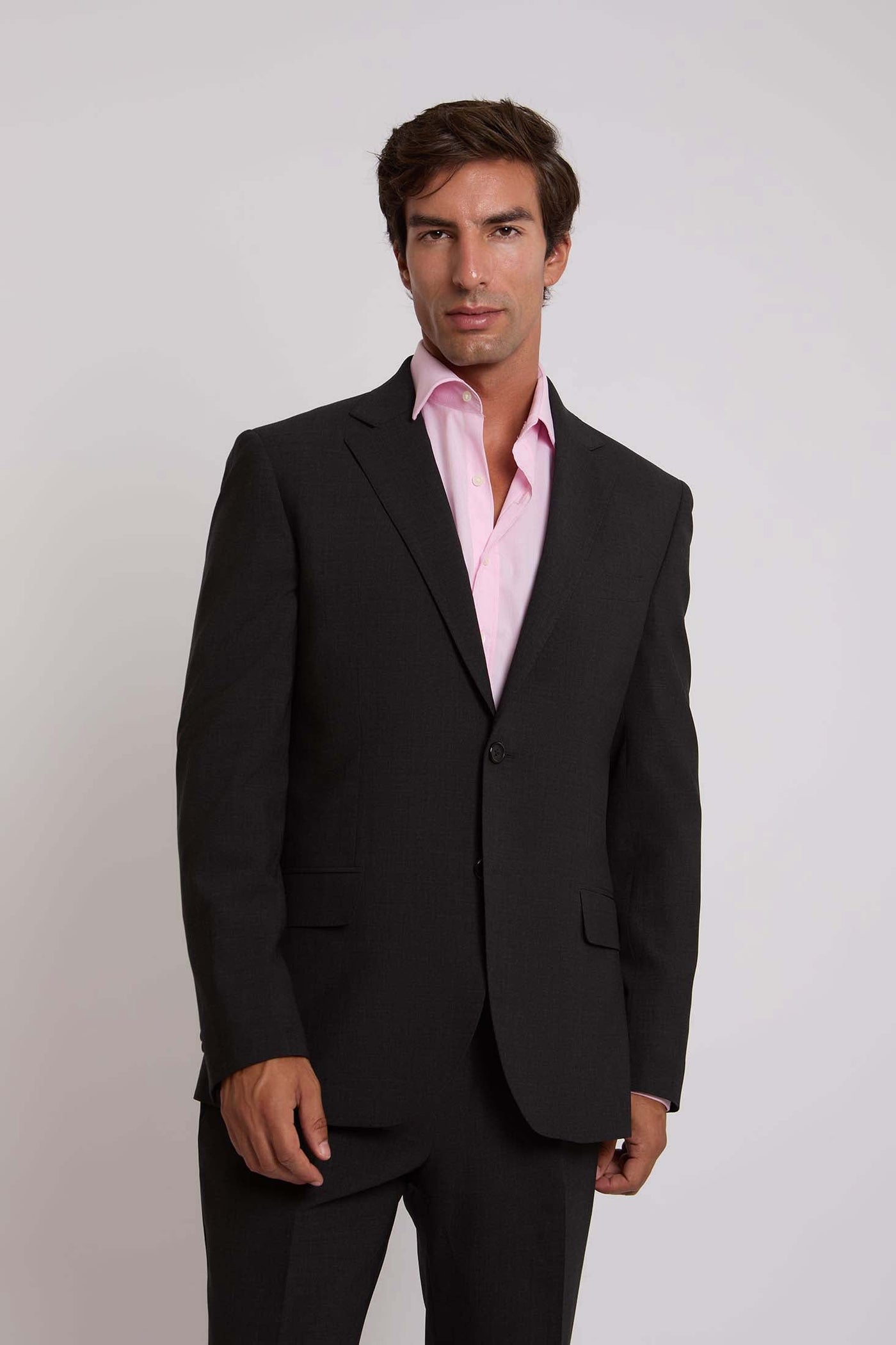 Men Regular Fit Suit Jacket - Dark Grey