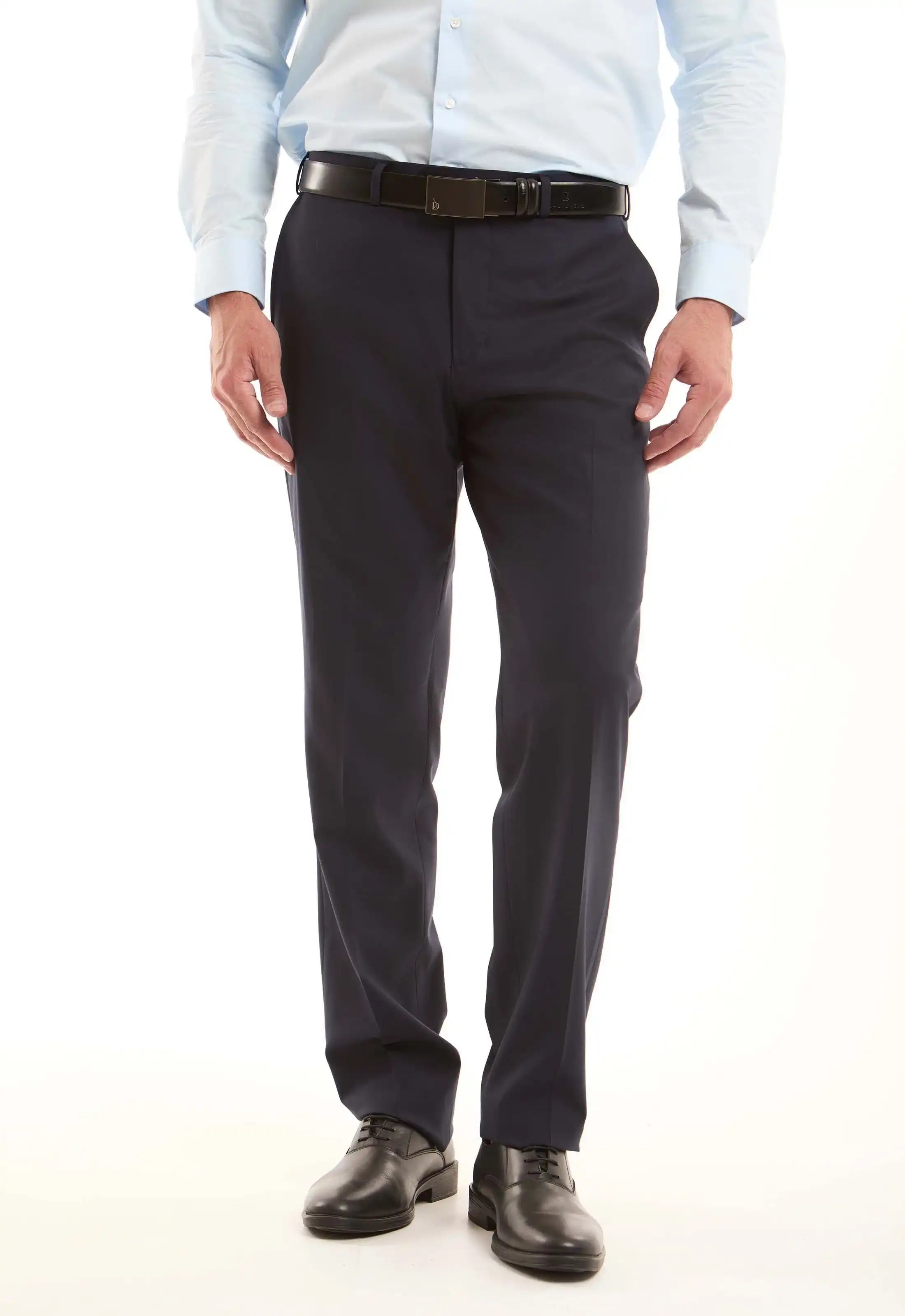 Classic Wool-Blend Suit Pants