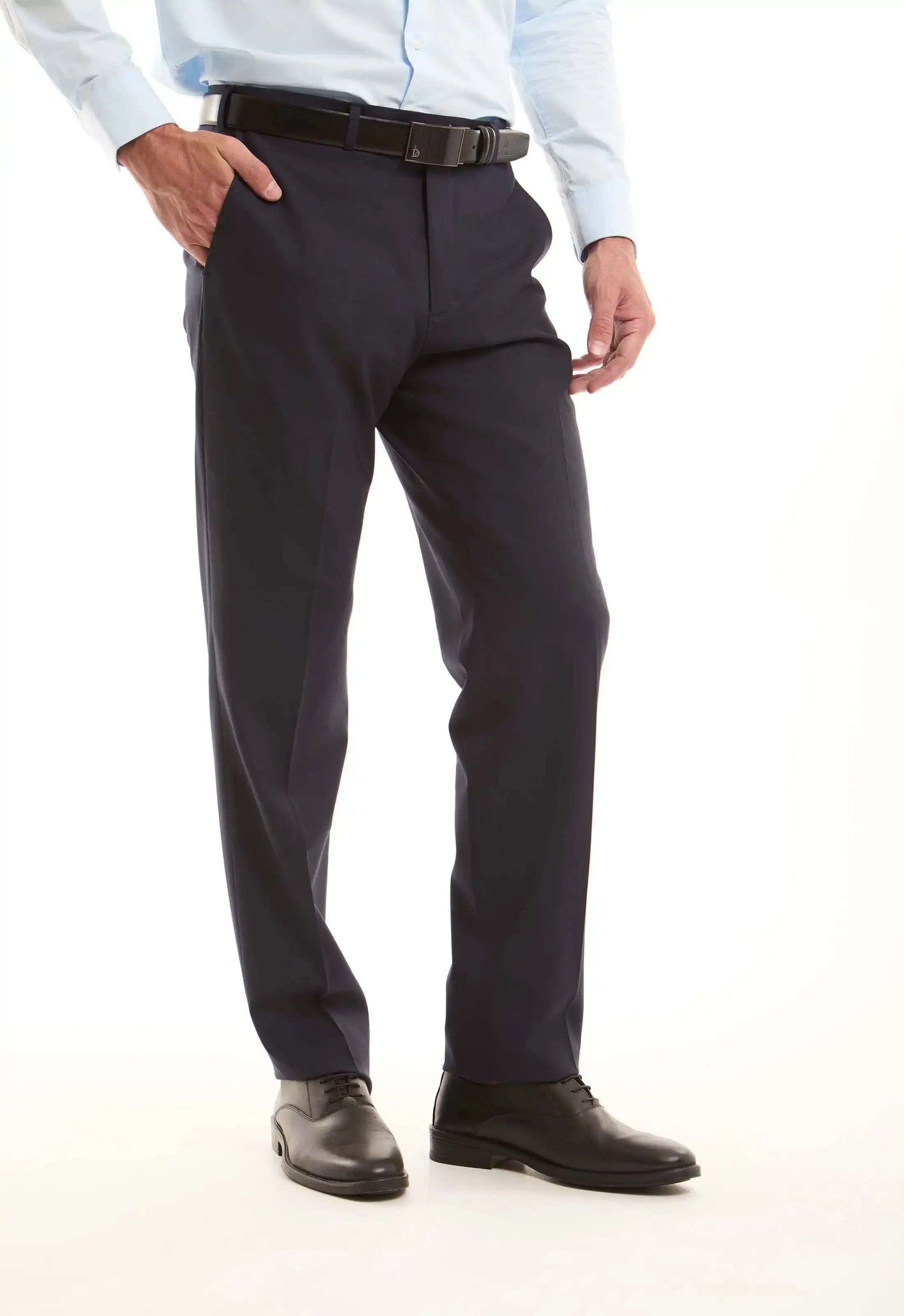 Classic Wool-Blend Suit Pants