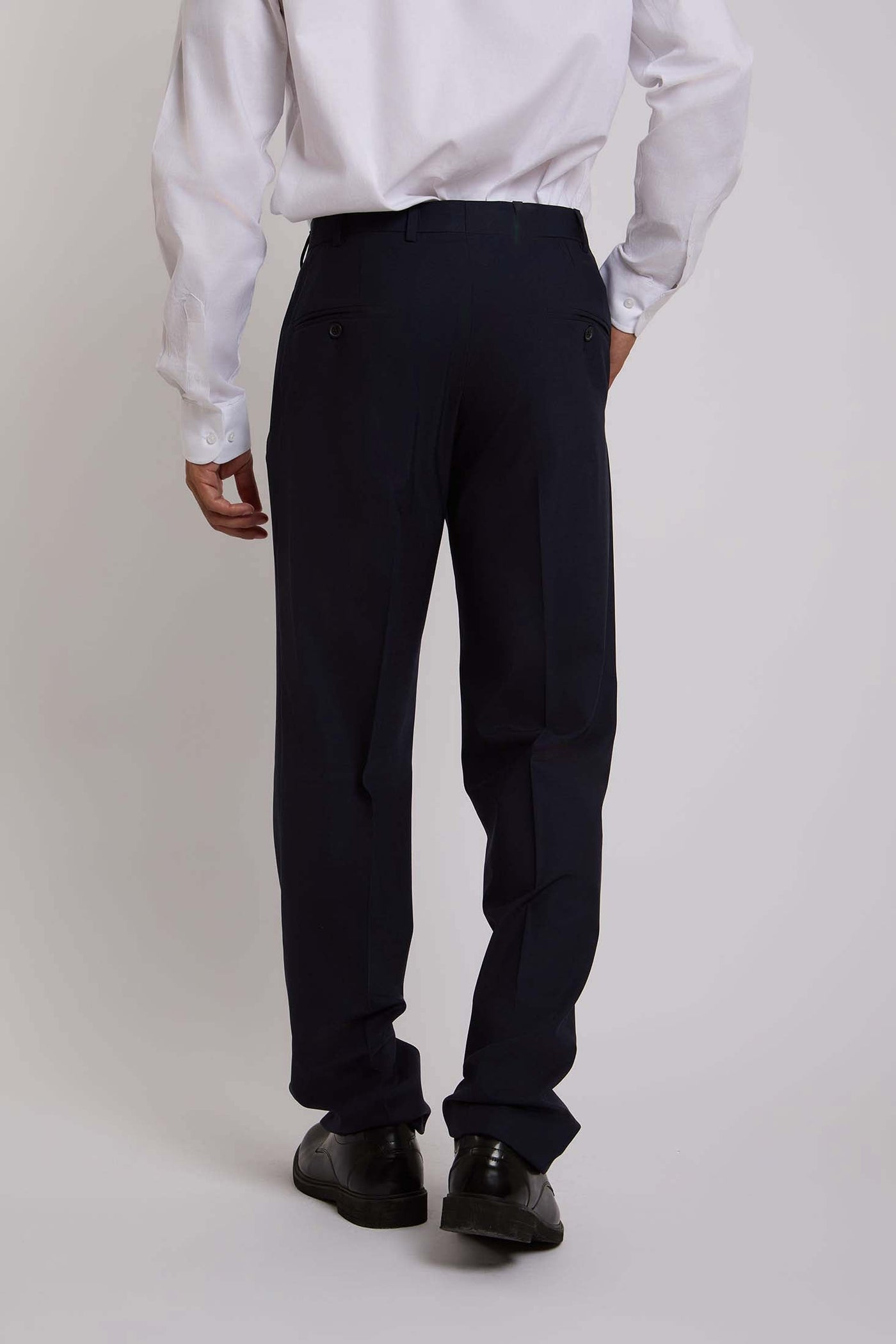 Men Regular Fit Suit Pant - Navy