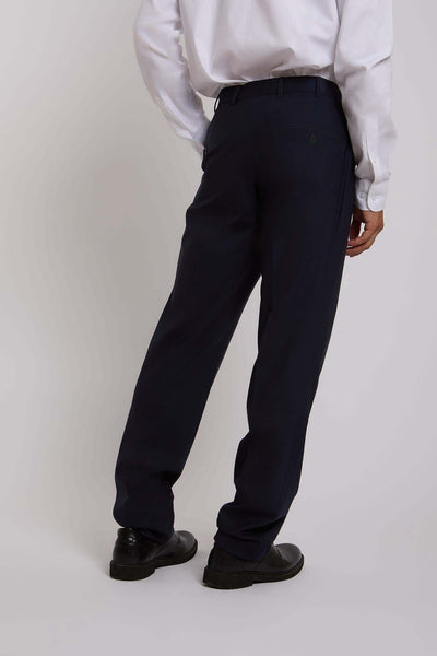 Men Regular Fit Suit Pant - Navy