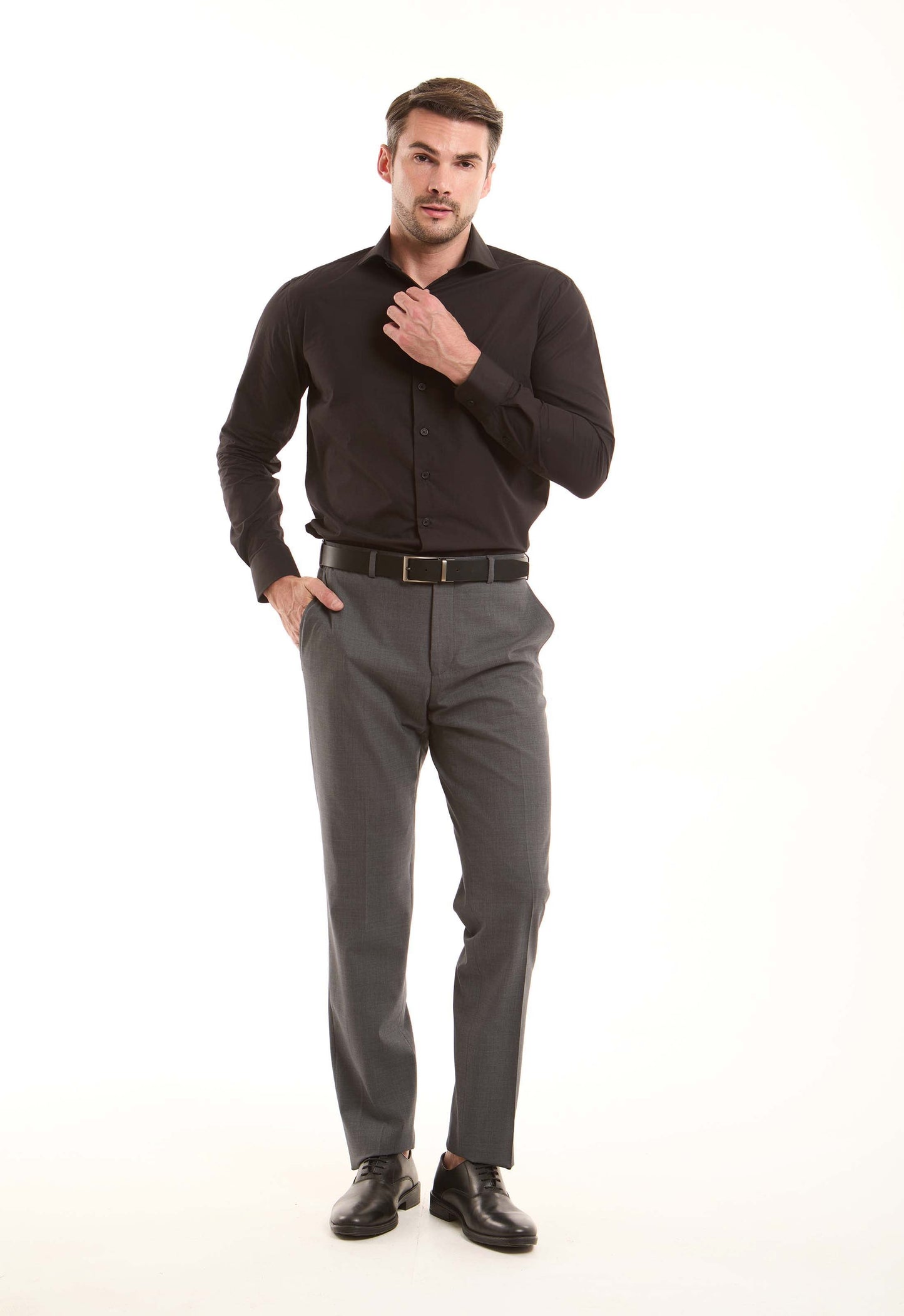 Classic Wool-Blend Suit Pants