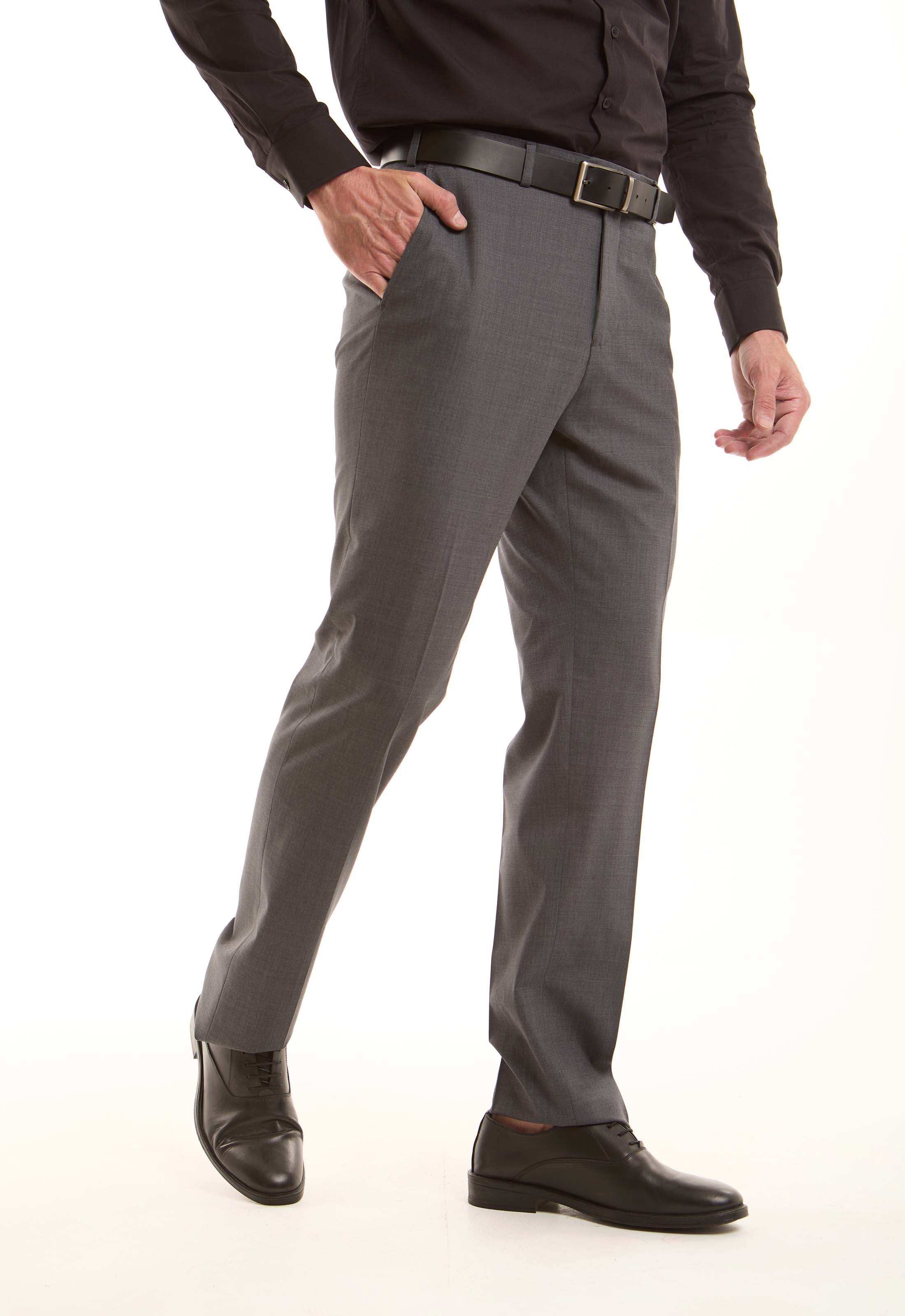 Classic Wool-Blend Suit Pants