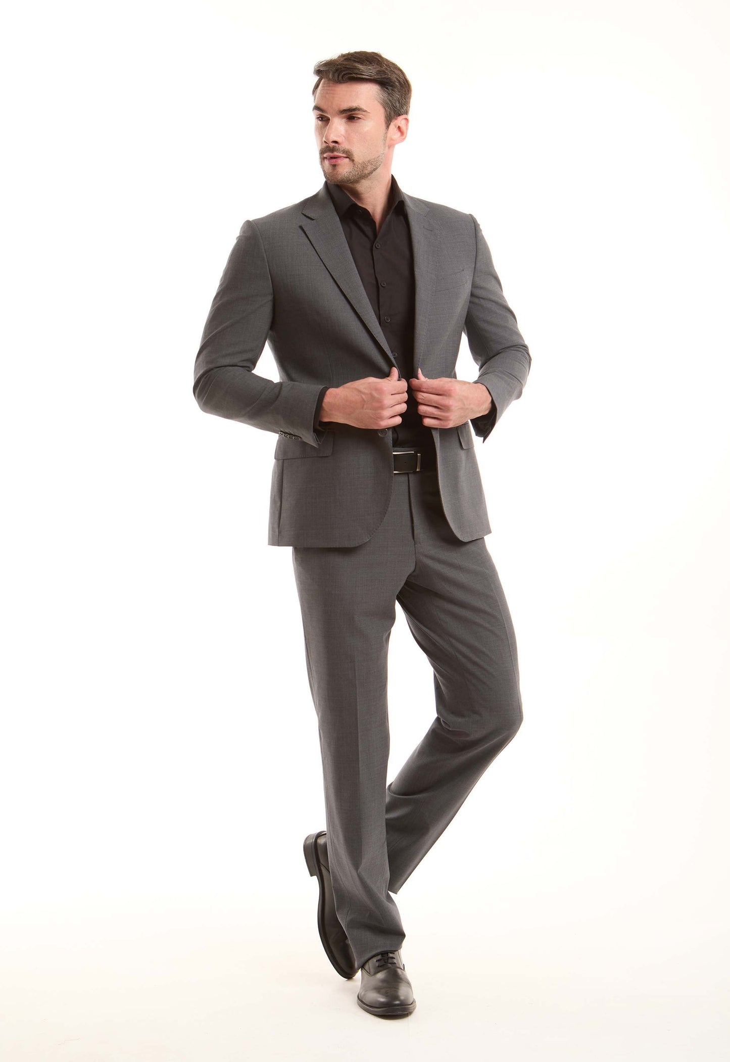 Classic Wool-Blend Suit Pants