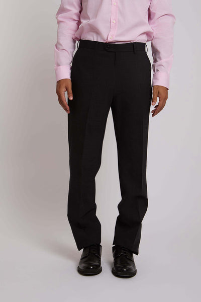 Men Regular Fit Suit Pant - Dark Grey