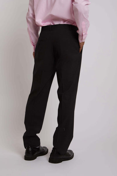 Men Regular Fit Suit Pant - Dark Grey