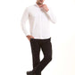 Stretch Cotton Straight Chinos Pants