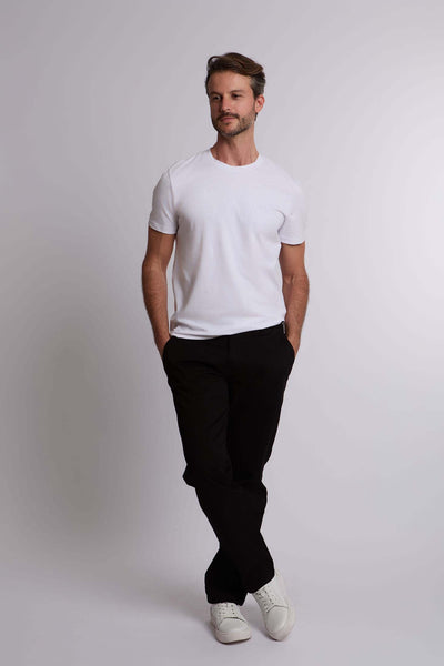 Men Regular Fit Pant - Black