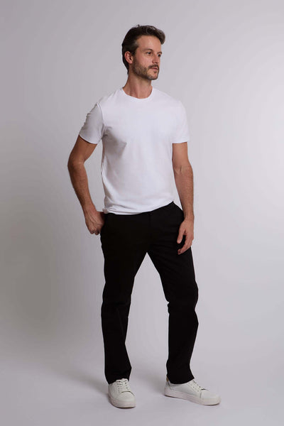 Men Regular Fit Pant - Black