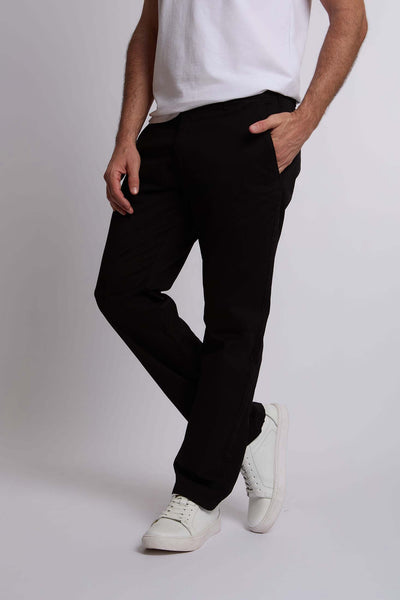 Men Regular Fit Pant - Black