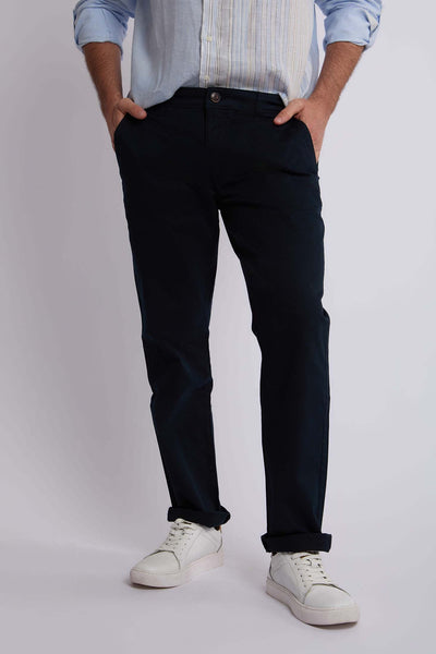 Men Regular Fit Pant - Navy