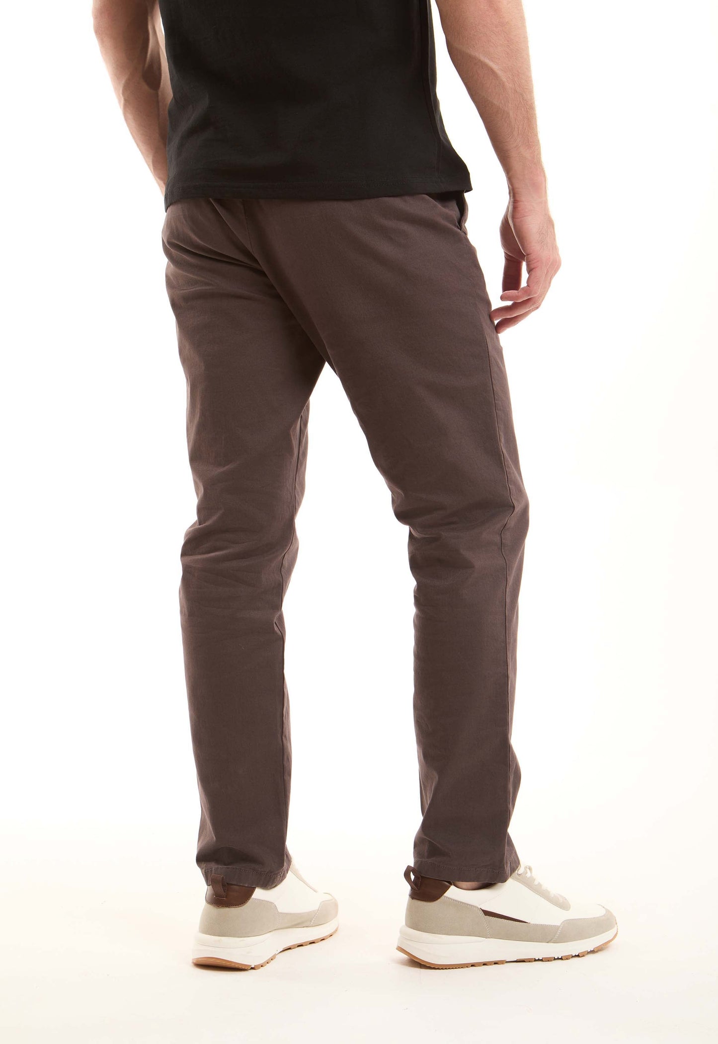 Stretch Cotton Straight Chinos Pants