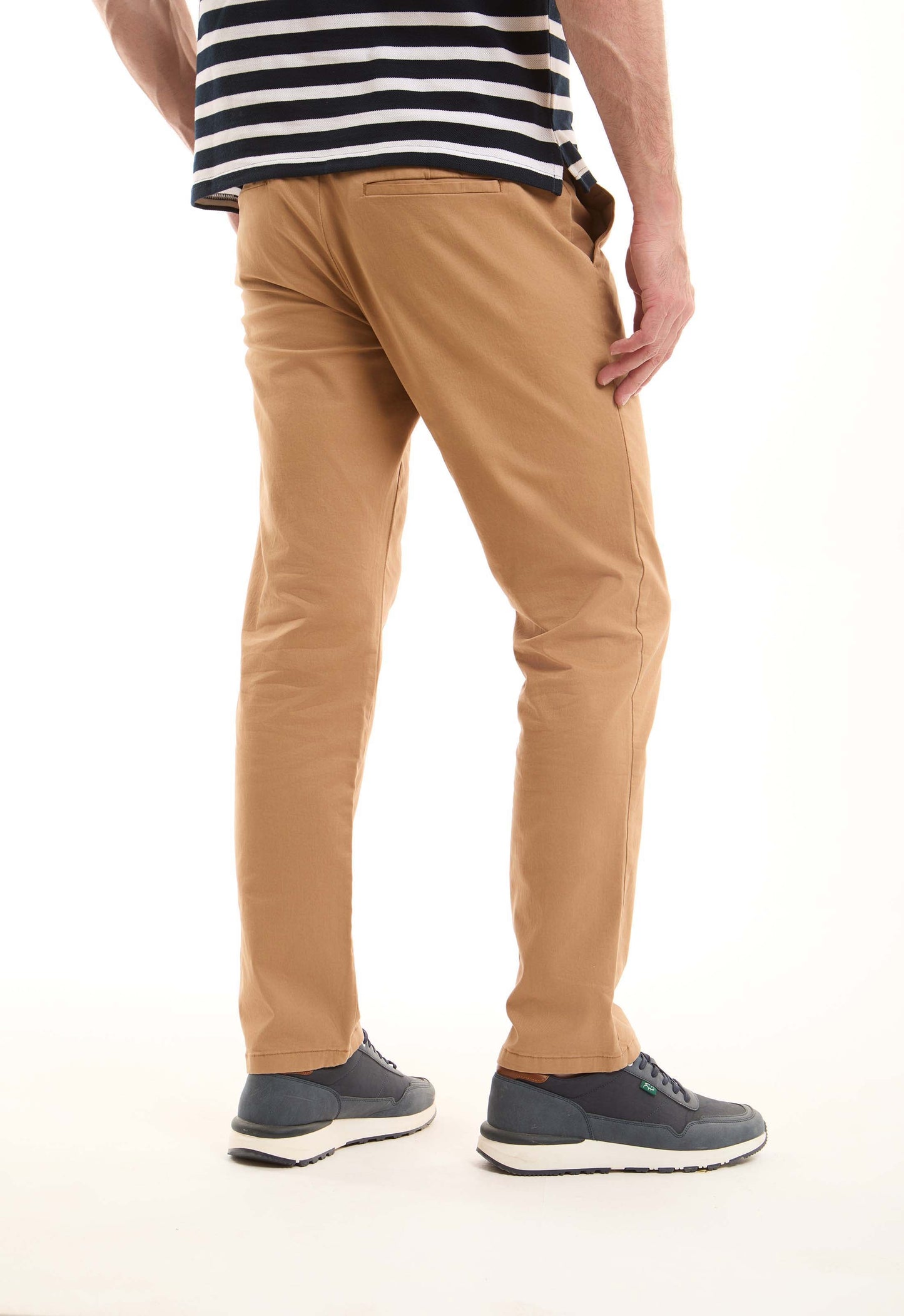 Stretch Cotton Straight Chinos Pants