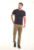Stretch Cotton Straight Chinos Pants