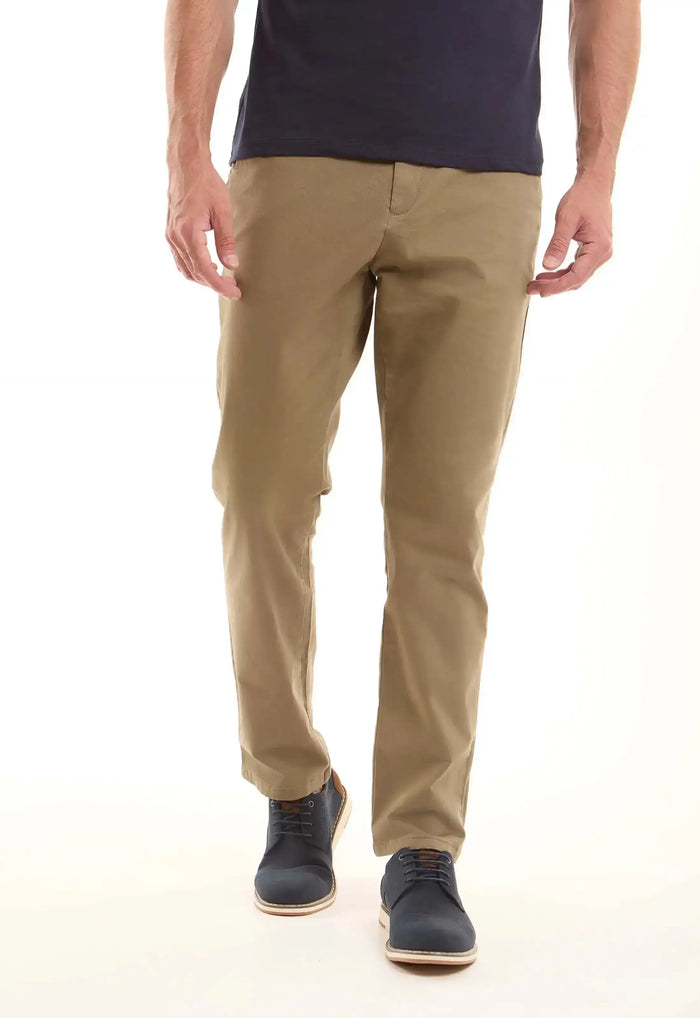 Cotton Straight-Leg Pants