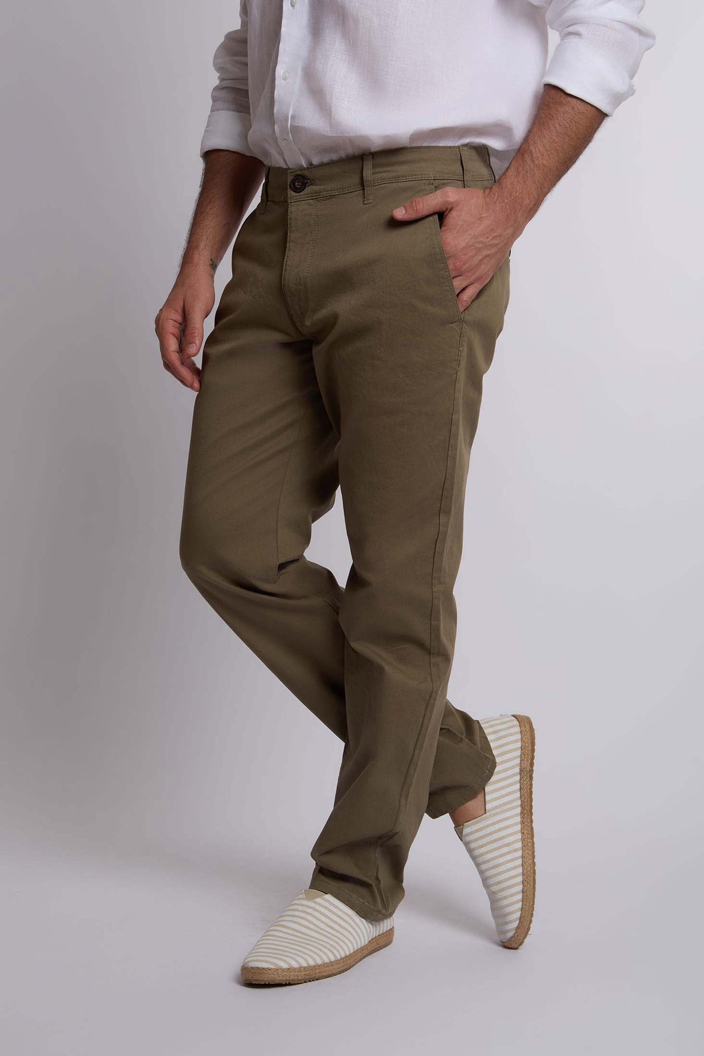 Men Regular Fit Pant - Green