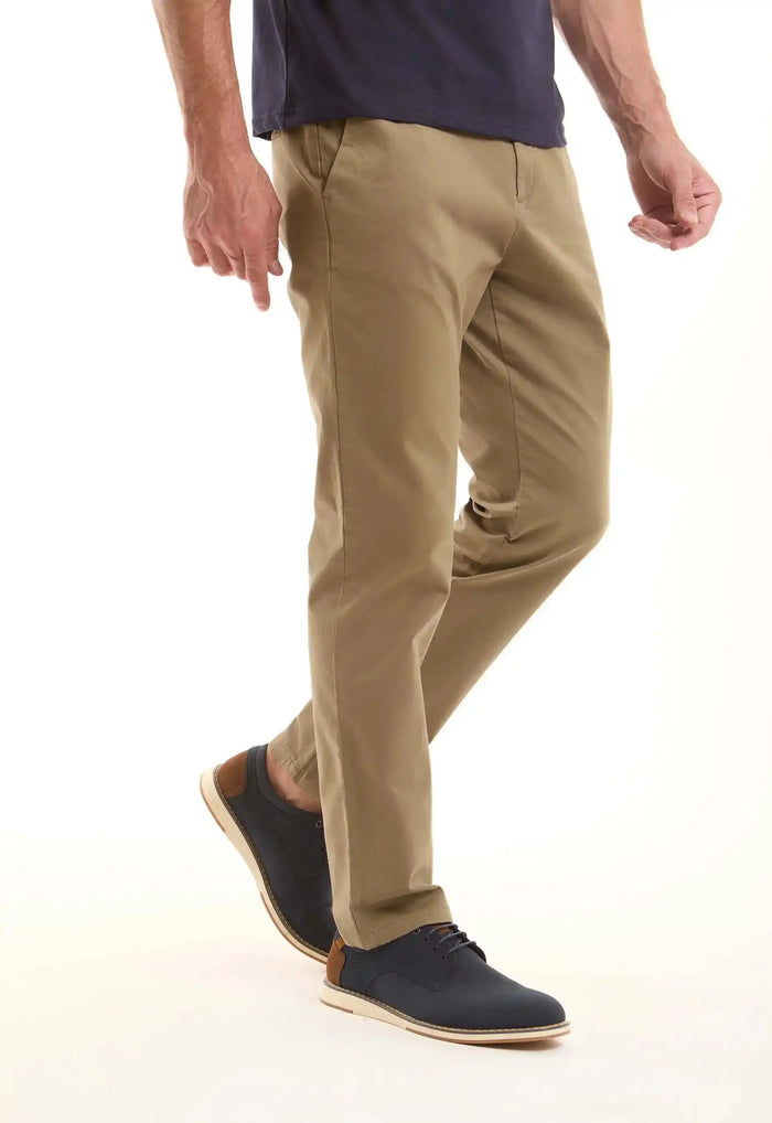 Cotton Straight-Leg Pants