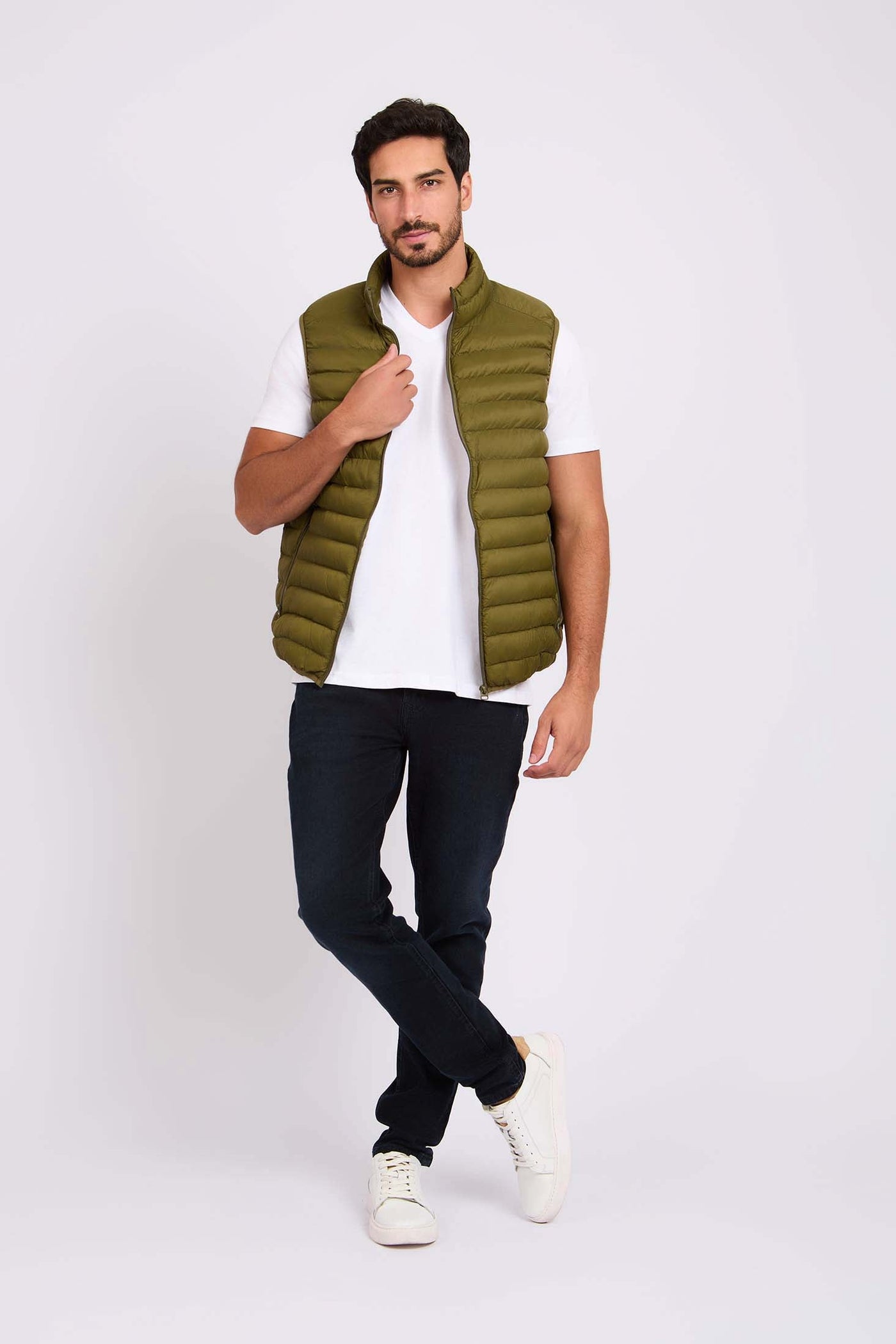 Men Basic Puffer Vest - Winter Moss