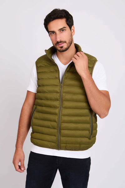 Men Basic Puffer Vest - Winter Moss