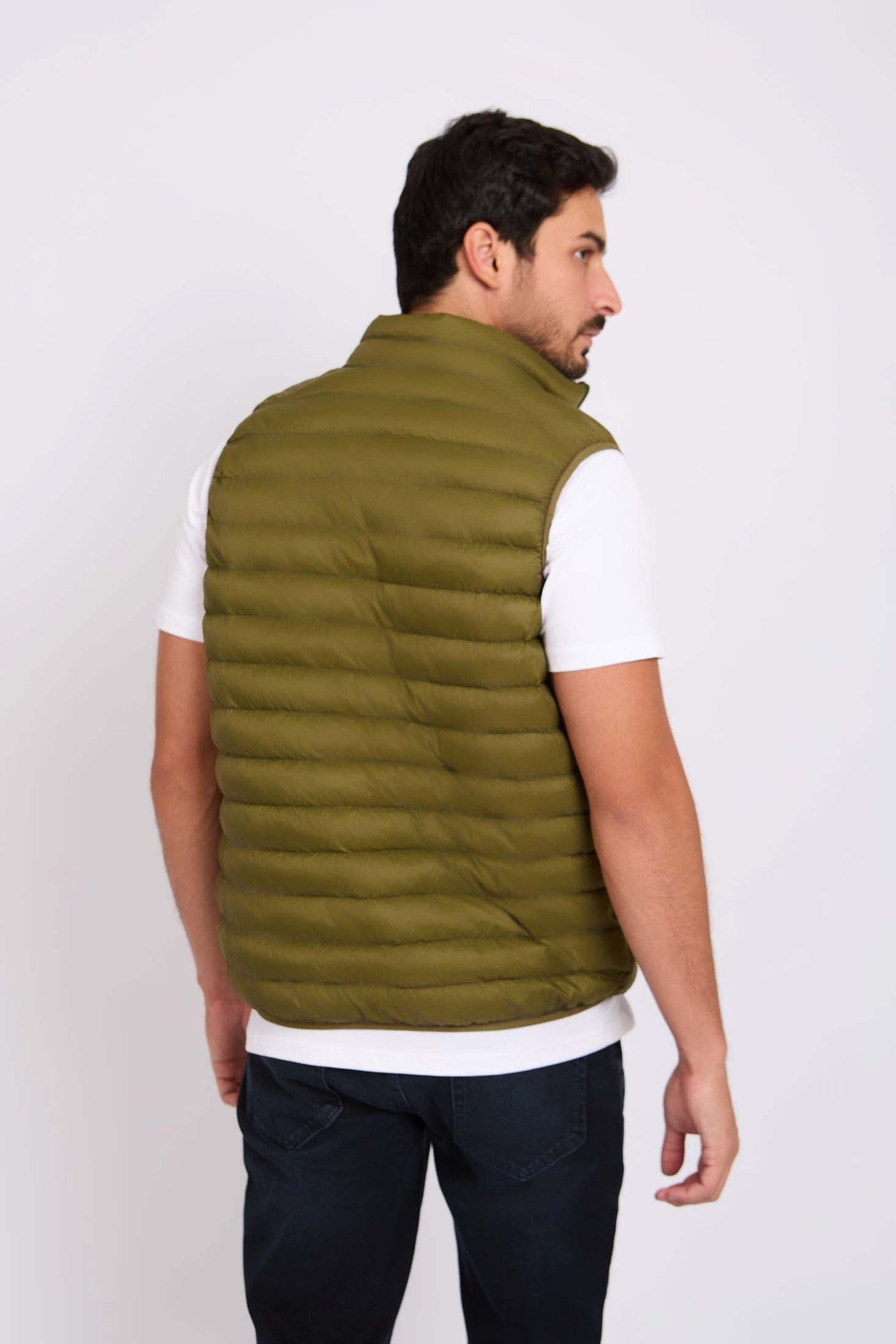 Men Basic Puffer Vest - Winter Moss