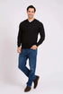 Men Regular Fit Pullover Black