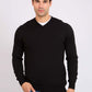 Men Regular Fit Pullover Black