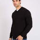 Men Regular Fit Pullover Black
